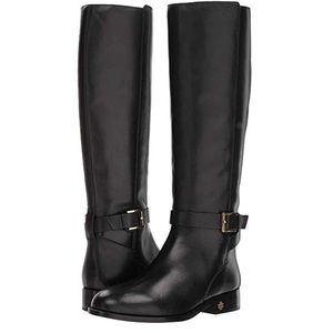 NIB Tory Burch Brooke Riding Boot Black Size 7.5